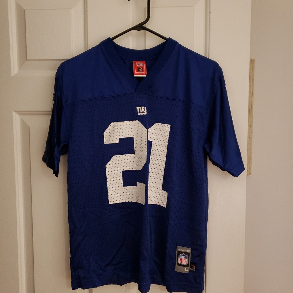 Boy's Tiki Barber mesh NFL shirt-size L= 14 26